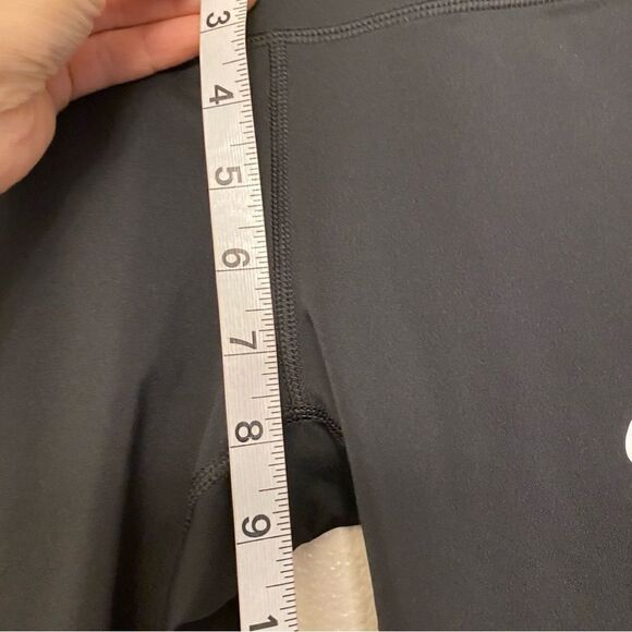 Nike Power Epic Crop mesh running Leggings 938602-010 Black back zipper pocket S - Picture 11 of 13